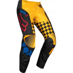 SPODNIE FOX JUNIOR 180 CZAR BLACK/YELLOW