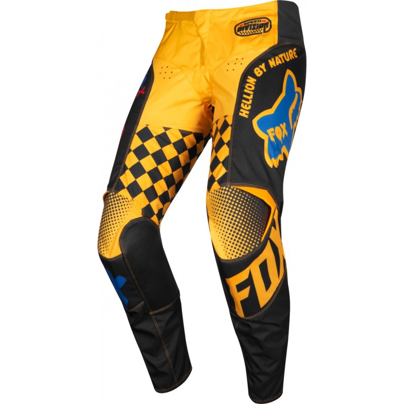 SPODNIE FOX JUNIOR 180 CZAR BLACK/YELLOW