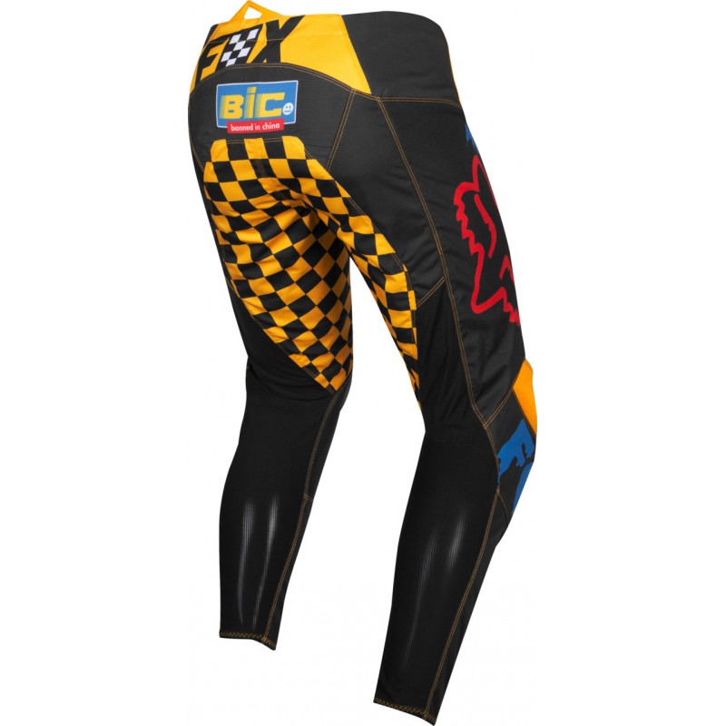 SPODNIE FOX JUNIOR 180 CZAR BLACK/YELLOW