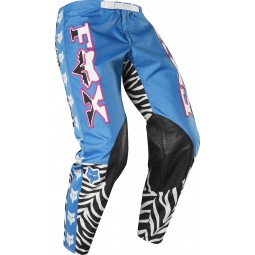 SPODNIE FOX 360 RETRO ZEBRA CYAN