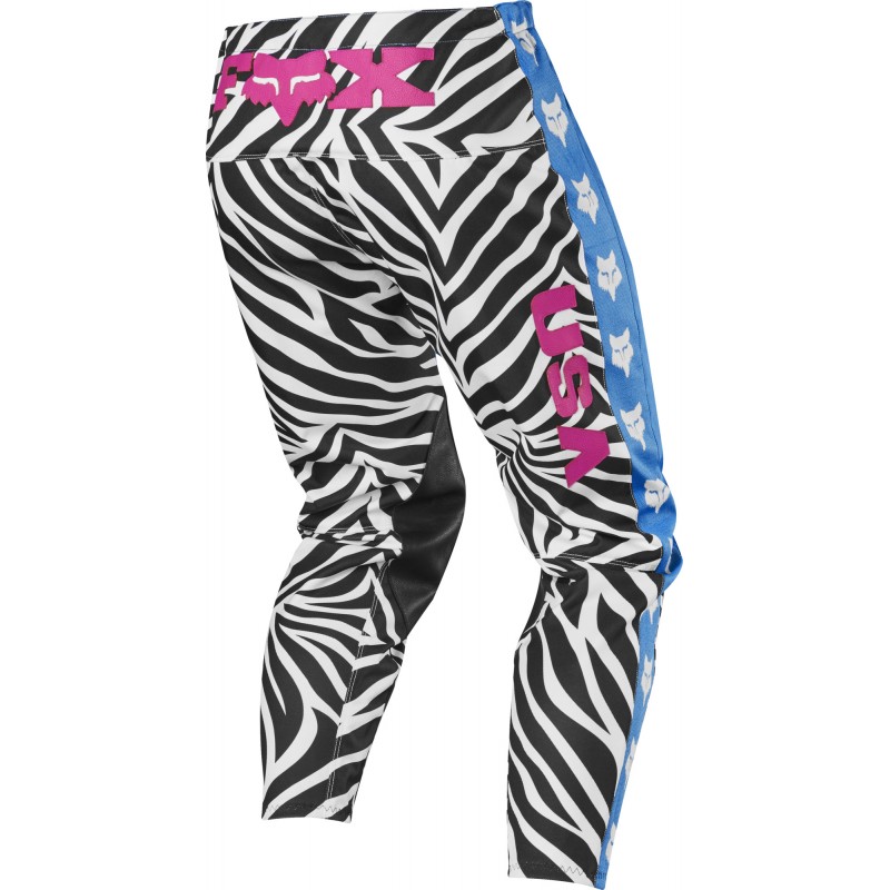 SPODNIE FOX 360 RETRO ZEBRA CYAN