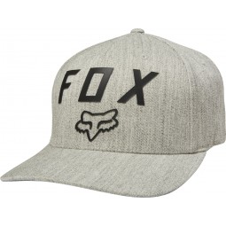 CZAPKA Z DASZKIEM FOX NUMBER 2 FLEXFIT LIGHT HEATHER GREY
