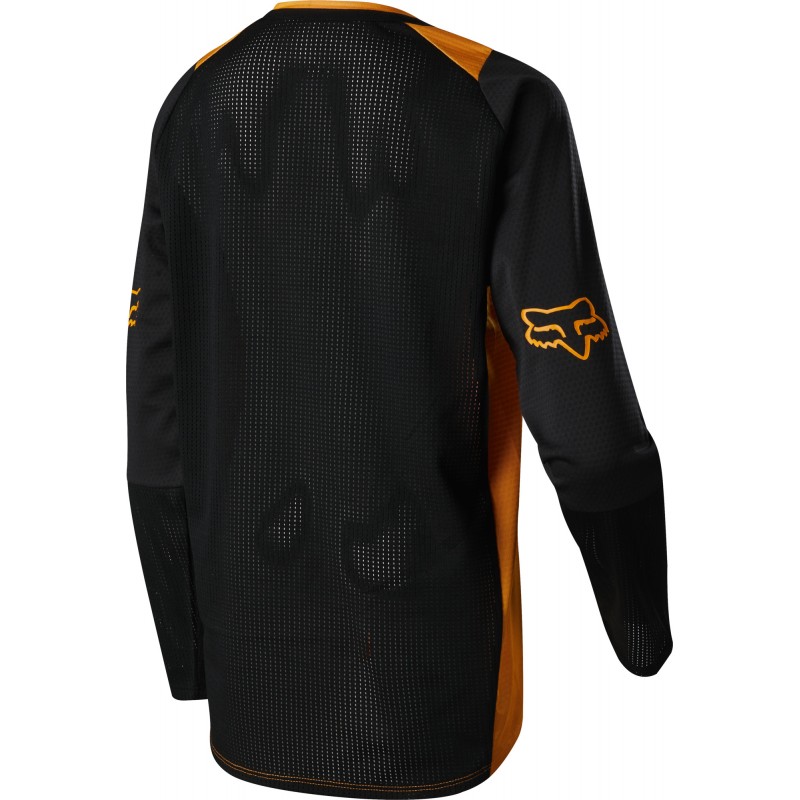 KOSZULKA ROWEROWA FOX JUNIOR Z DŁUGIM RĘKAWEM DEFEND ATOMIC ORANGE