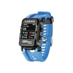 Licznik rowerowy LEZYNE MICRO C GPS WATCH COLOR HR, cyan (DWZ)