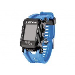 Licznik rowerowy LEZYNE MICRO C GPS WATCH COLOR HR, cyan (DWZ)