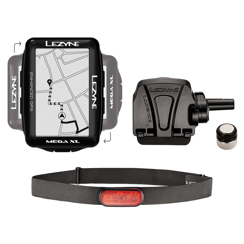 Licznik rowerowy LEZYNE MEGA XL GPS HRSC Loaded (NEW)