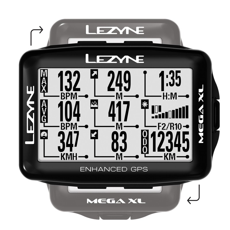 Licznik rowerowy LEZYNE MEGA XL GPS HRSC Loaded (NEW)