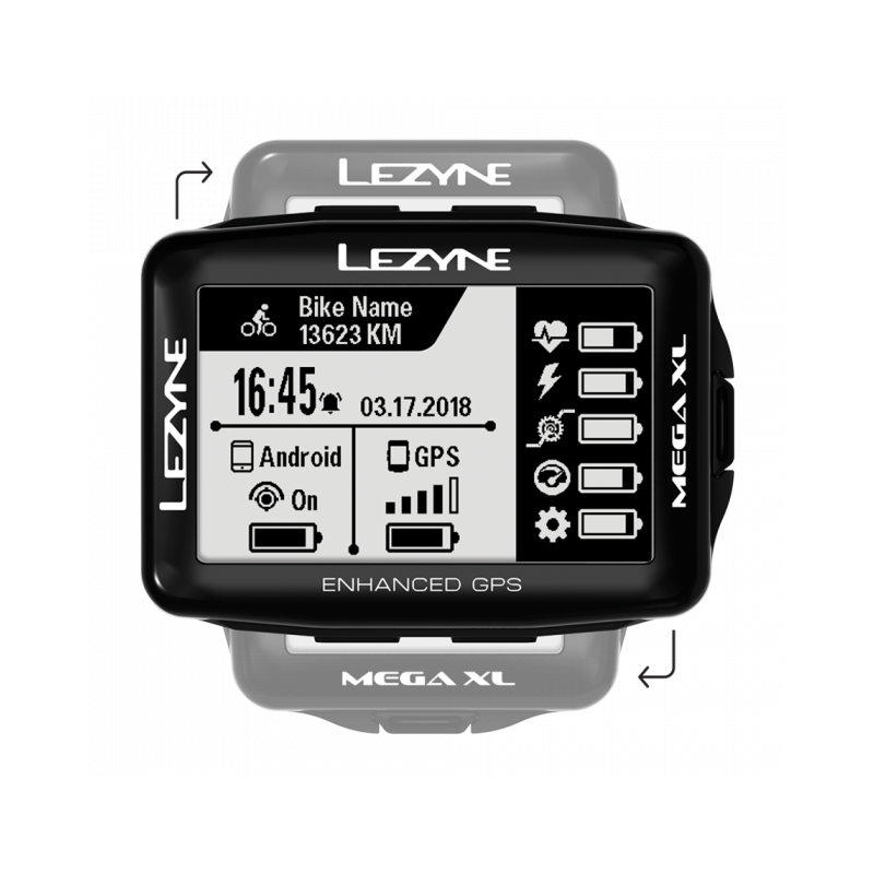 Licznik rowerowy LEZYNE MEGA XL GPS SMART LOADED (NEW)