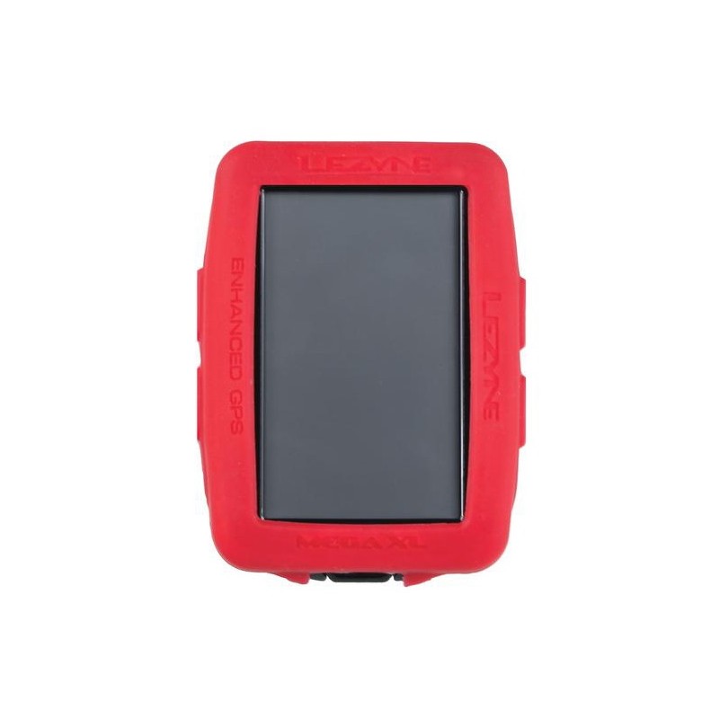 Gumowa obudowa do licznika LEZYNE MEGA XL GPS COVER czerwona (NEW)