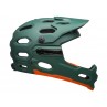 Kask full face BELL SUPER 3R MIPS matte green orange (NEW)