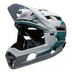 Kask full face BELL SUPER AIR R MIPS SPHERICAL matte gloss white purple