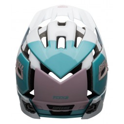 Kask full face BELL SUPER AIR R MIPS SPHERICAL matte gloss white purple