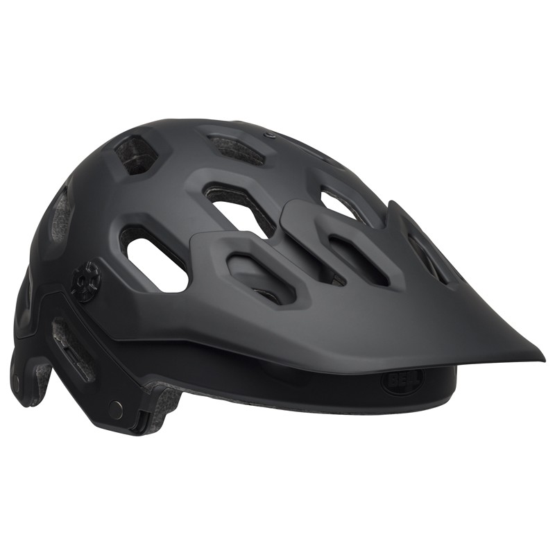 Kask mtb BELL SUPER 3 matte gloss black gray (NEW)