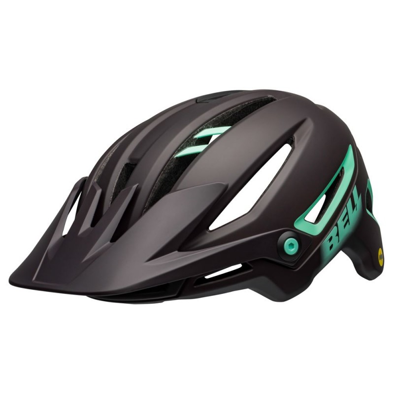 Kask mtb BELL SIXER INTEGRATED MIPS matte gloss dark brown mint