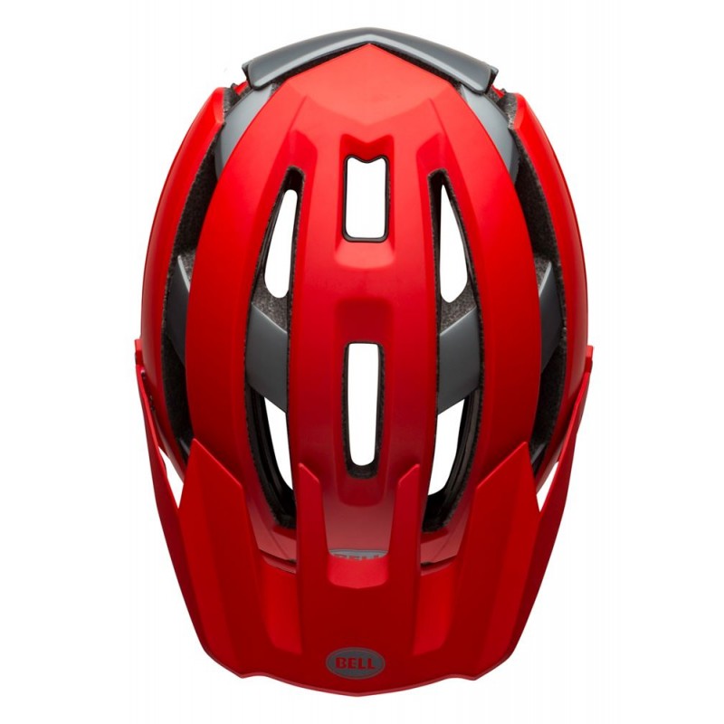 Kask mtb BELL SUPER AIR MIPS SPHERICAL matte gloss red gray