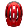 Kask mtb BELL SUPER AIR MIPS SPHERICAL matte gloss red gray
