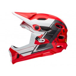 Kask full face BELL SUPER DH MIPS red white black