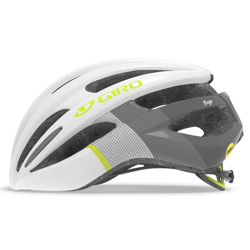 Kask szosowy GIRO SAGA MIPS matte white grey citron