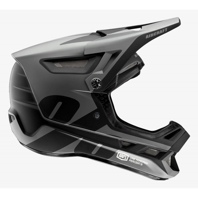 Kask full face 100% AIRCRAFT COMPOSITE Helmet LTD black