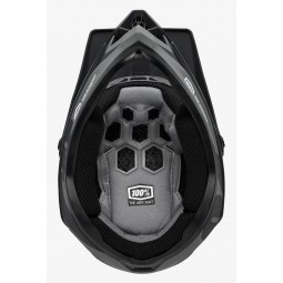 Kask full face 100% AIRCRAFT COMPOSITE Helmet LTD black
