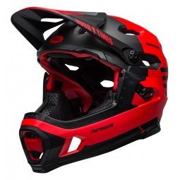 Kask full face BELL SUPER DH MIPS SPHERICAL fasthouse matte gloss red black