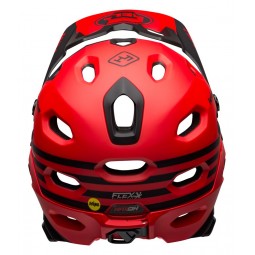 Kask full face BELL SUPER DH MIPS SPHERICAL fasthouse matte gloss red black