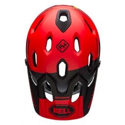 Kask full face BELL SUPER DH MIPS SPHERICAL fasthouse matte gloss red black