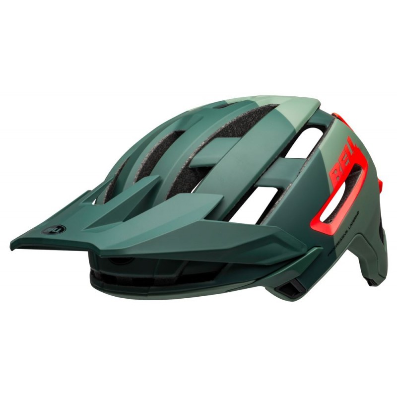 Kask mtb BELL SUPER AIR MIPS SPHERICAL matte gloss green infrared