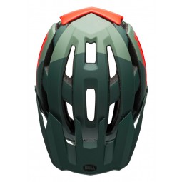 Kask mtb BELL SUPER AIR MIPS SPHERICAL matte gloss green infrared