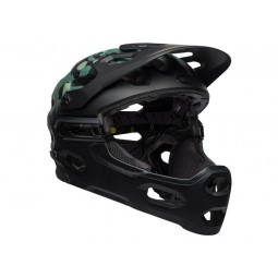 Kask full face BELL SUPER 3R MIPS oak matte black greens (NEW)