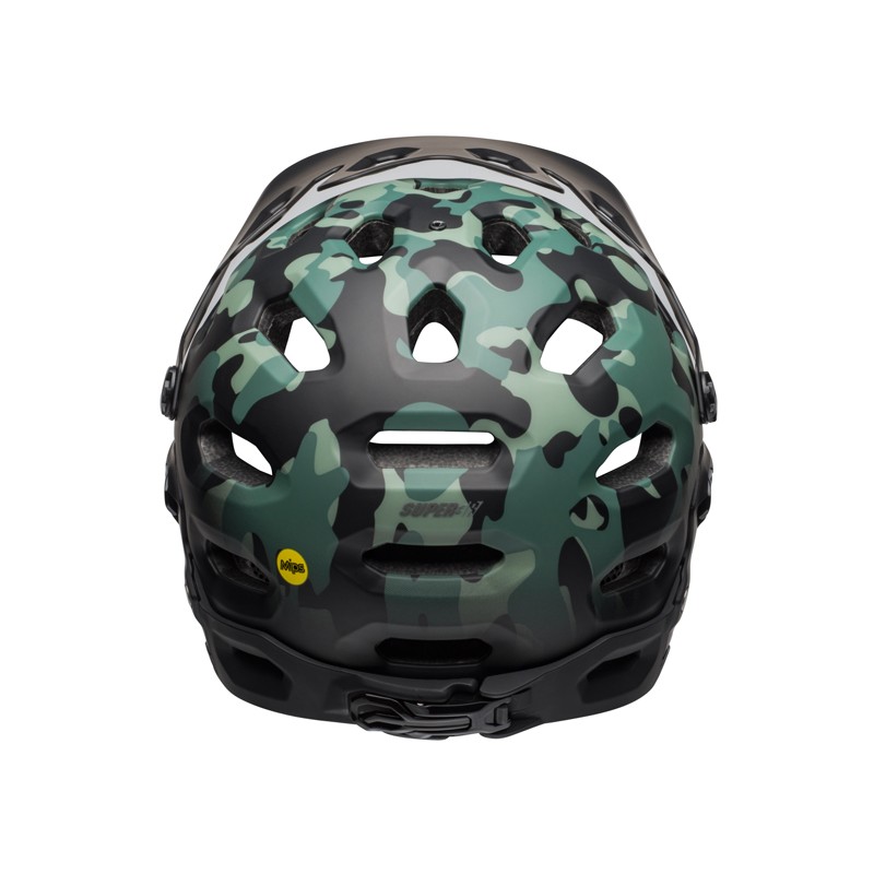 Kask full face BELL SUPER 3R MIPS oak matte black greens (NEW)
