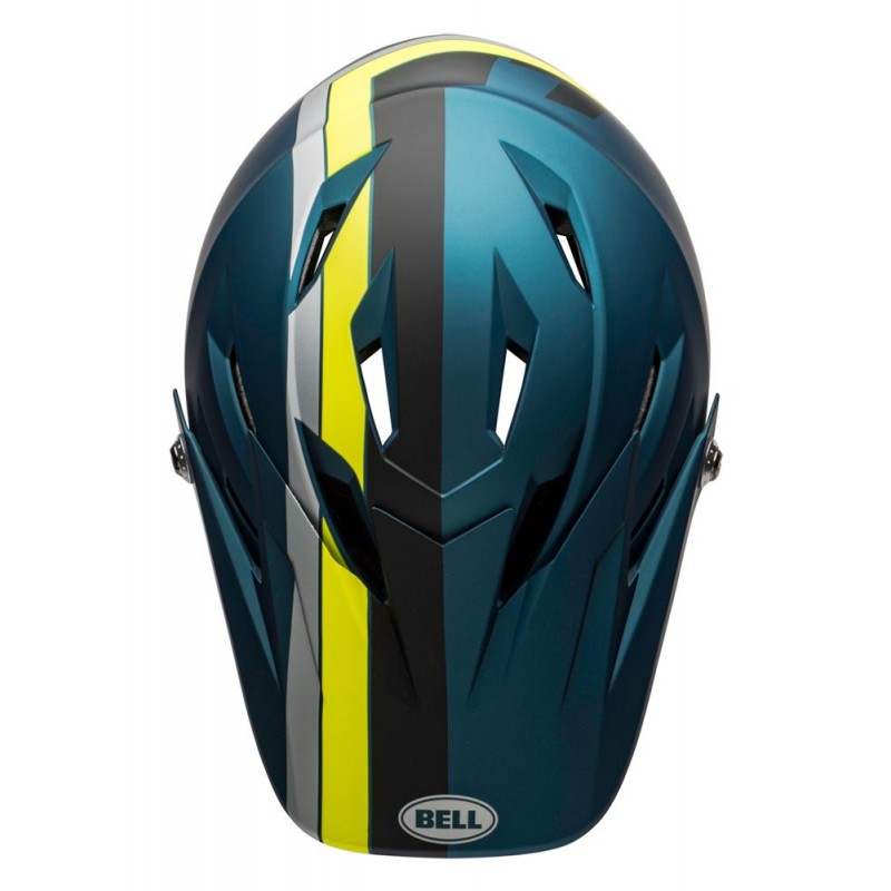 Kask full face BELL SANCTION agility matte blue hi-viz