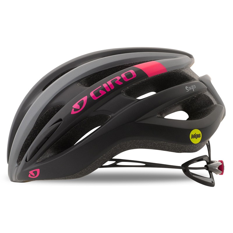 Kask szosowy GIRO SAGA MIPS matte black pink