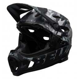 Kask full face BELL SUPER DH MIPS SPHERICAL matte gloss black camo