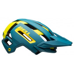 Kask mtb BELL SUPER AIR MIPS SPHERICAL matte gloss blue hi-viz