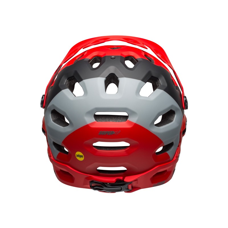 Kask full face BELL SUPER 3R MIPS downdraft matte crimson black (NEW)
