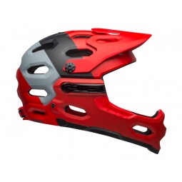 Kask full face BELL SUPER 3R MIPS downdraft matte crimson black (NEW)