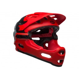Kask full face BELL SUPER 3R MIPS downdraft matte crimson black (NEW)