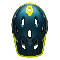 Kask full face BELL SUPER DH MIPS SPHERICAL matte gloss blue hi-viz
