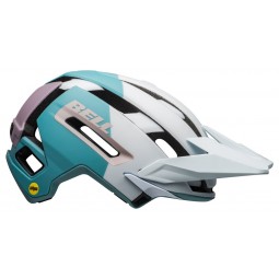 Kask mtb BELL SUPER AIR MIPS SPHERICAL matte gloss white purple