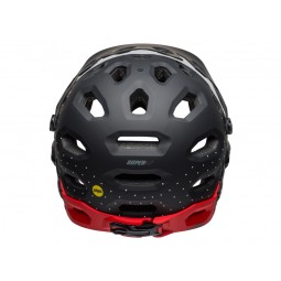 Kask full face BELL SUPER 3R MIPS virago matte black white crimson (NEW)