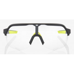 Okulary 100% S2 Soft Tact Cool Grey - Photochromic Lens (Szkła Fotochromatyczne, przepuszczalność światła 16-77%) (NEW)