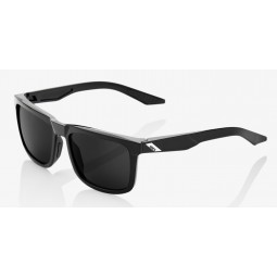 Okulary 100% BLAKE Polished Black - Grey PEAKPOLAR Lens (Szkła Polaryzacyjne Szare, przepuszczalność światła 17%) (NEW)