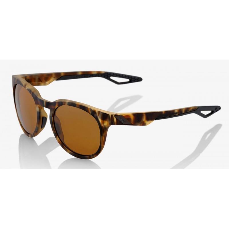 Okulary 100% CAMPO Soft Tact Havana - Bronze PEAKPOLAR Lens (Szkła Polaryzacyjne Brązowe, przepuszczalność światła 17%) (NEW)