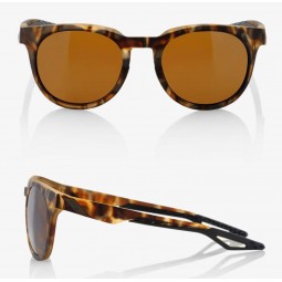 Okulary 100% CAMPO Soft Tact Havana - Bronze PEAKPOLAR Lens (Szkła Polaryzacyjne Brązowe, przepuszczalność światła 17%) (NEW)
