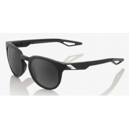 Okulary 100% CAMPO Soft Tact Black - Grey PEAKPOLAR Lens (Szkła Polaryzacyjne Szare, przepuszczalność światła 17%) (NEW)