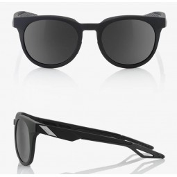 Okulary 100% CAMPO Soft Tact Black - Grey PEAKPOLAR Lens (Szkła Polaryzacyjne Szare, przepuszczalność światła 17%) (NEW)