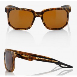 Okulary 100% CENTRIC Soft Tact Havana - Bronze PEAKPOLAR Lens (Szkła Polaryzacyjne Brązowe, przepuszczalność światła 17%) (NEW)