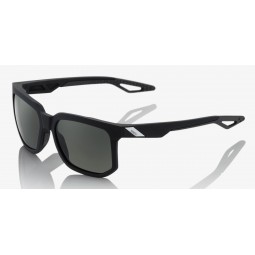 Okulary 100% CENTRIC Soft Tact Black - Grey PEAKPOLAR Lens (Szkła Polaryzacyjne Szare, przepuszczalność światła 17%) (NEW)