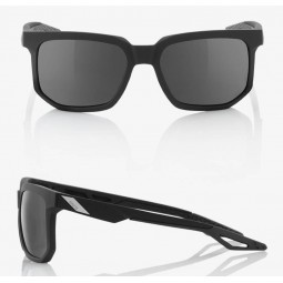 Okulary 100% CENTRIC Soft Tact Black - Grey PEAKPOLAR Lens (Szkła Polaryzacyjne Szare, przepuszczalność światła 17%) (NEW)